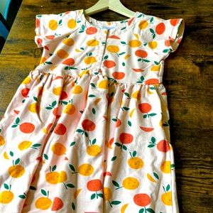 Beautiful Hanna Andersson girls size 10 140cm dress with fruit print